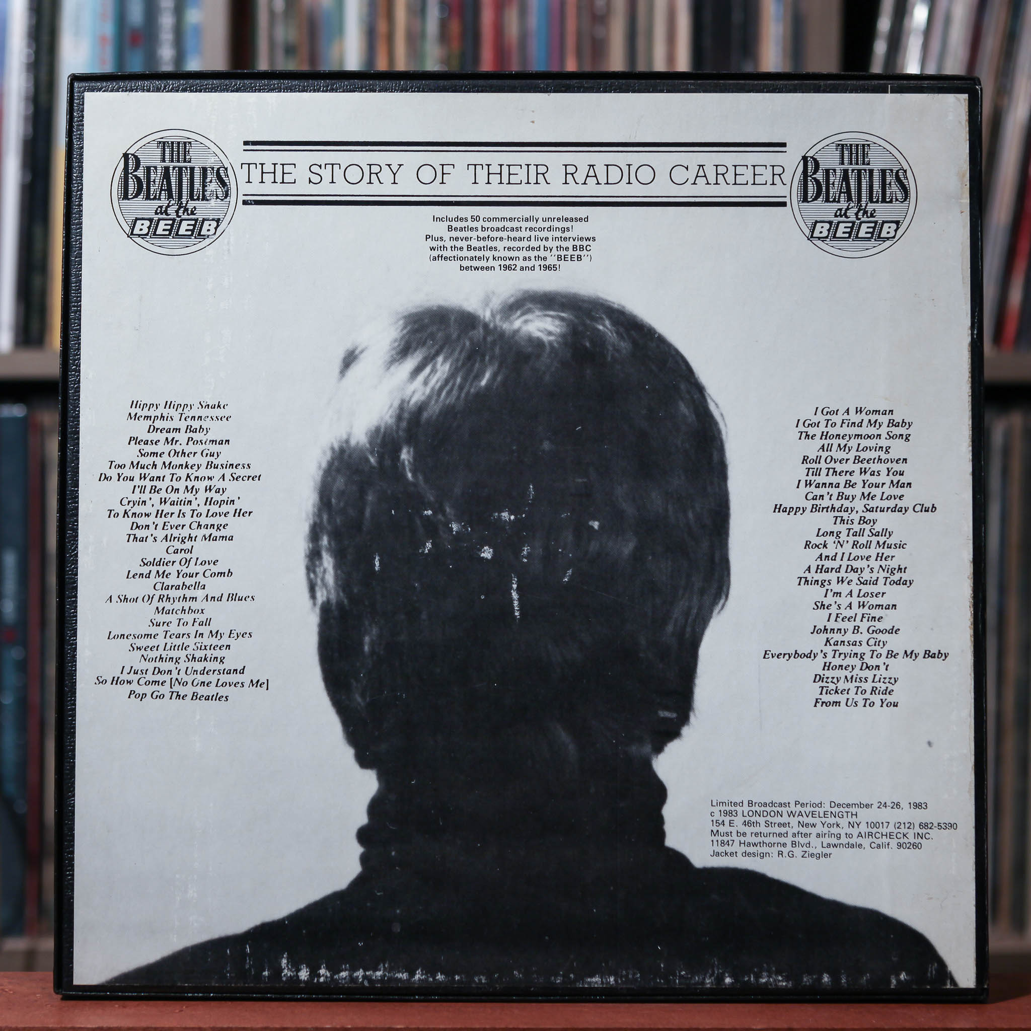 The Beatles - At The Beeb - 3LP BOX SET 1983 London Wavelength, EX/NM