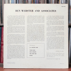 Ben Webster ‎- Ben Webster And Associates - 1960's Verve, VG/VG+