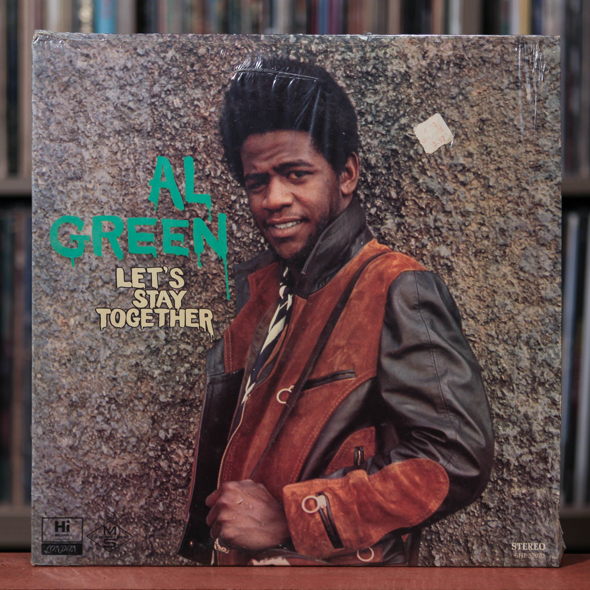 Al Green - Let's Stay Together - 1972 Hi Records, EX/VG w/Shrink