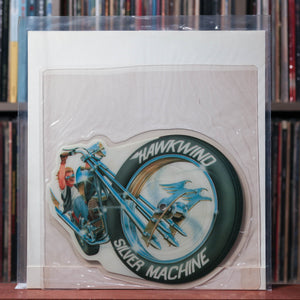Hawkwind- Silver Machine - UK SHAPED PICTURE DISC 1986 Samurai, VG+/VG+