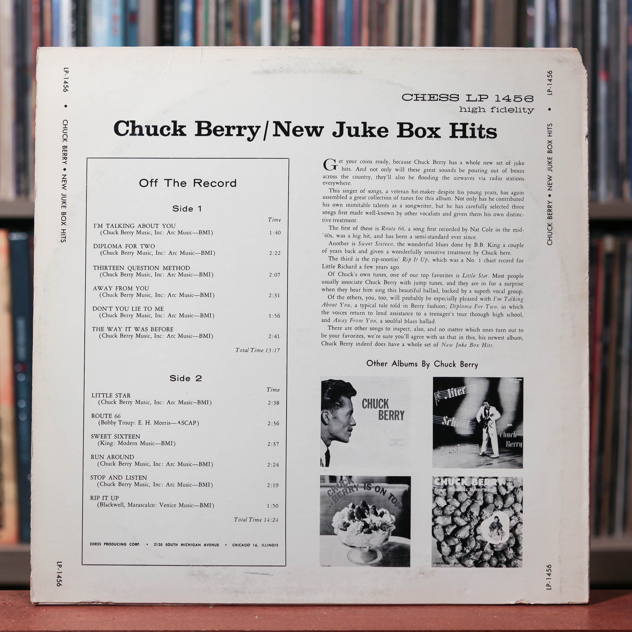 Chuck Berry - New Juke Box Hits - 1968 Chess, VG+/EX