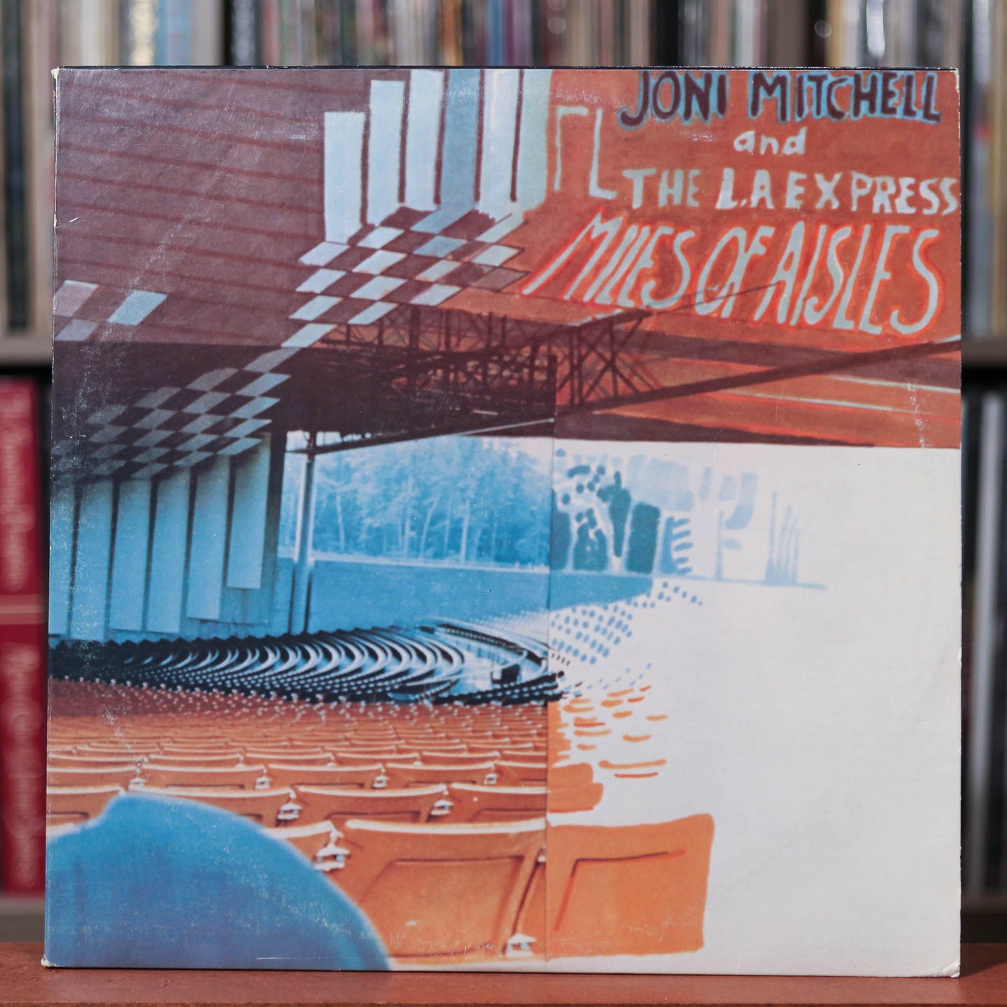 Joni Mitchell - Miles Of Aisles -  2LP - 1974 Asylum, VG+/NM