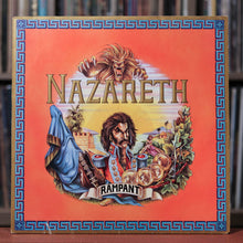 Load image into Gallery viewer, Nazareth - Rampant - UK Import - Misprint - 1974 Mooncrest, VG/VG+ w/Insert
