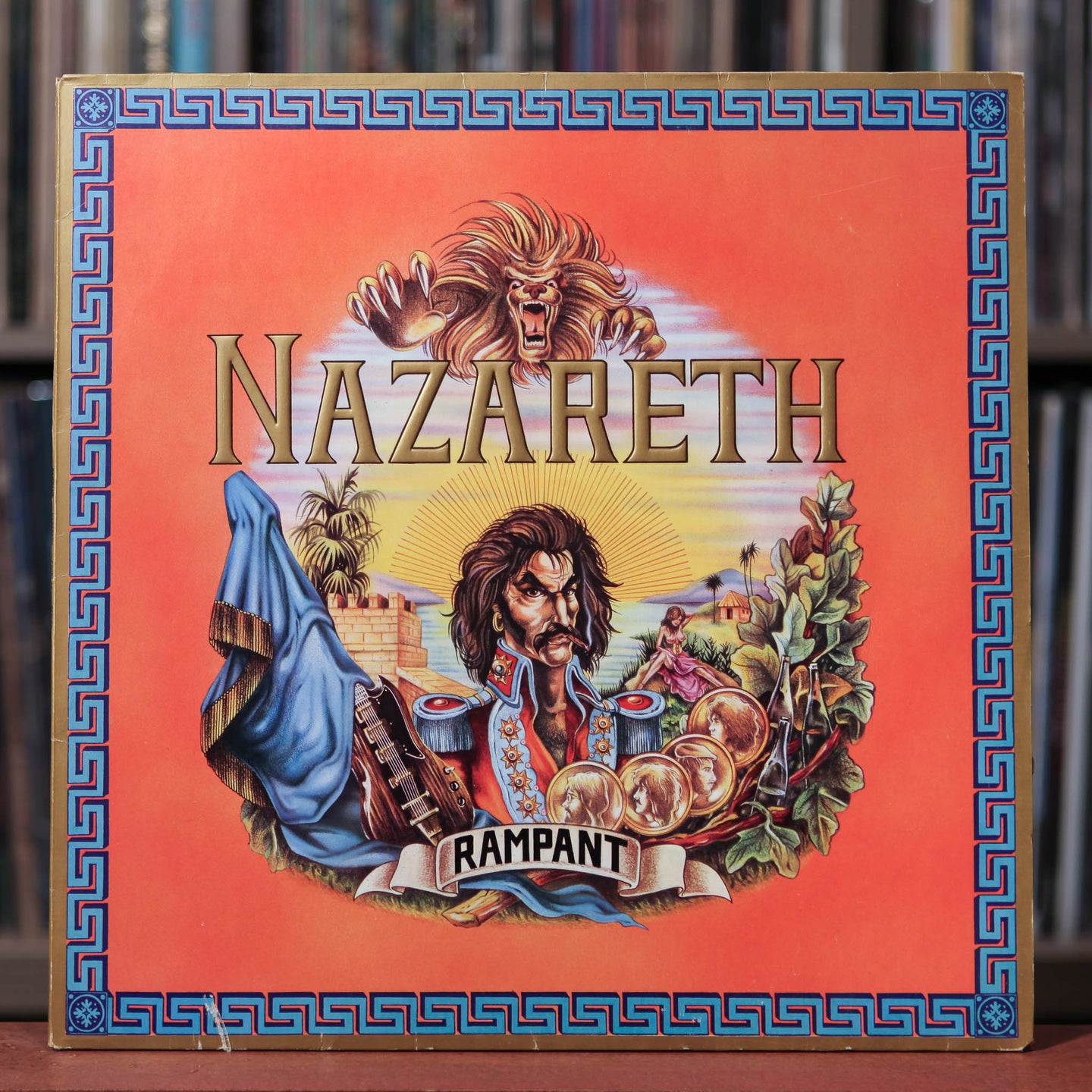 Nazareth - Rampant - UK Import - Misprint - 1974 Mooncrest, VG/VG+ w/Insert