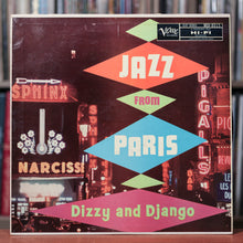 Load image into Gallery viewer, Dizzy / Django – Jazz From Paris - Dizzy And Django - 1957 Verve, VG+/VG
