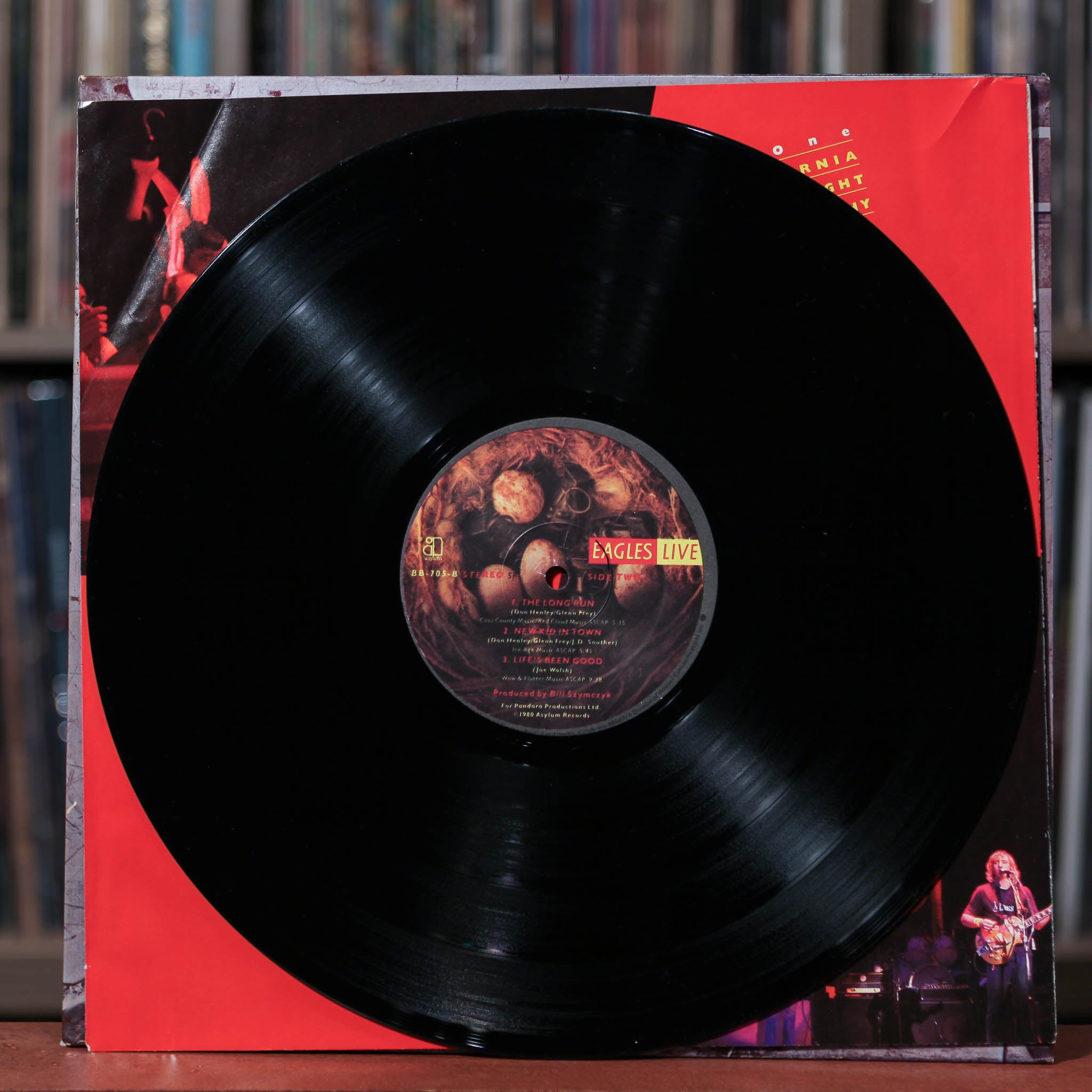 Eagles - Live - 2LP - 1980 Asylum, EX/EX w/Poster