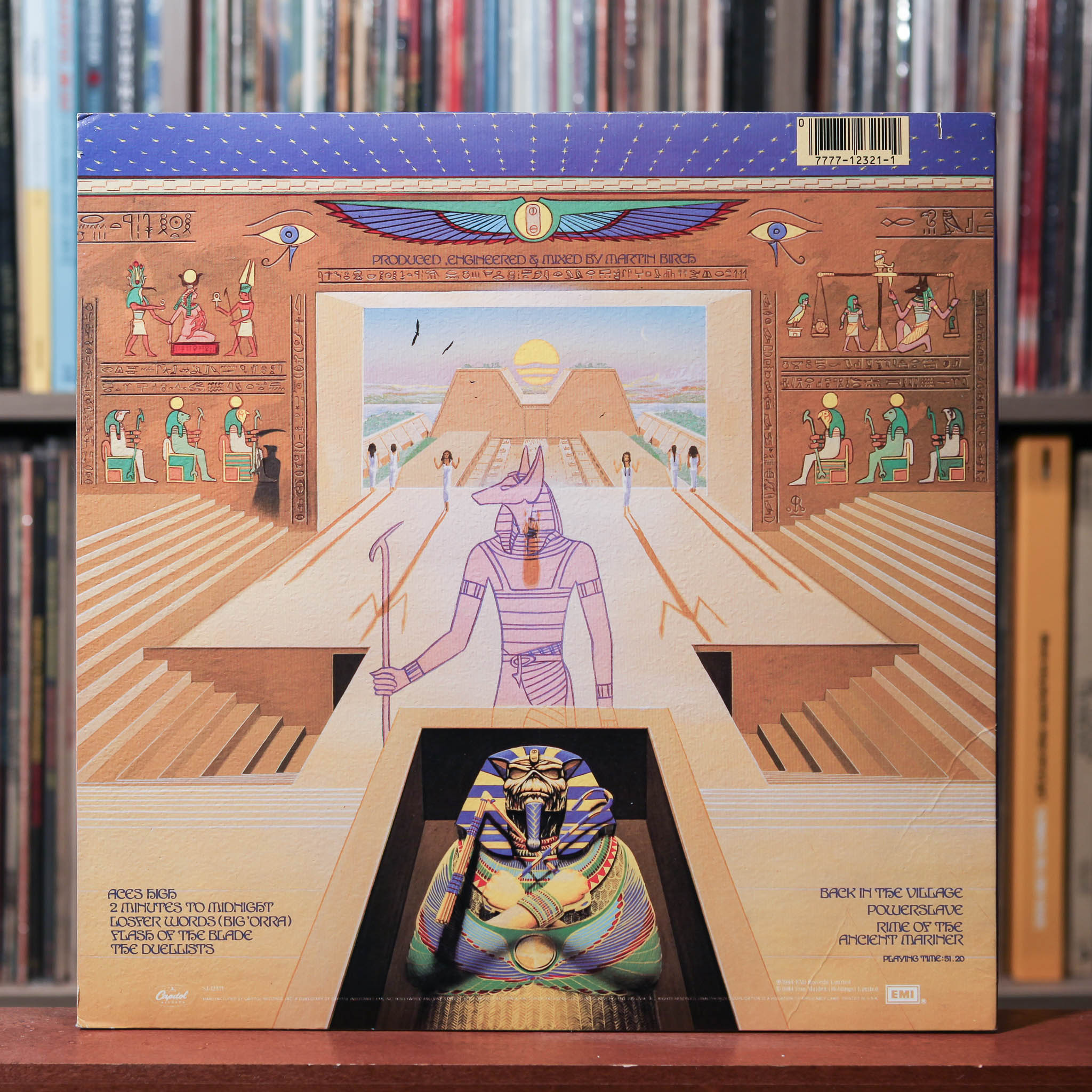 Iron Maiden - Powerslave - 1984 Capitol Records, VG/VG