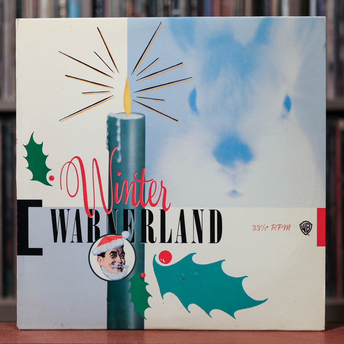 Winter Warnerland - Various - Red/Green Vinyl - 2LP - RARE PROMO - 1988 Warner, EX/EX