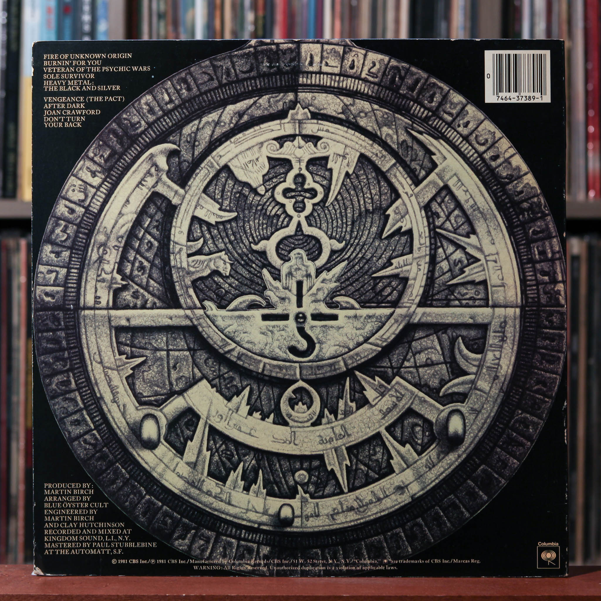 Blue Öyster Cult - Fire Of Unknown Origin - 1981 Columbia, VG+/NM