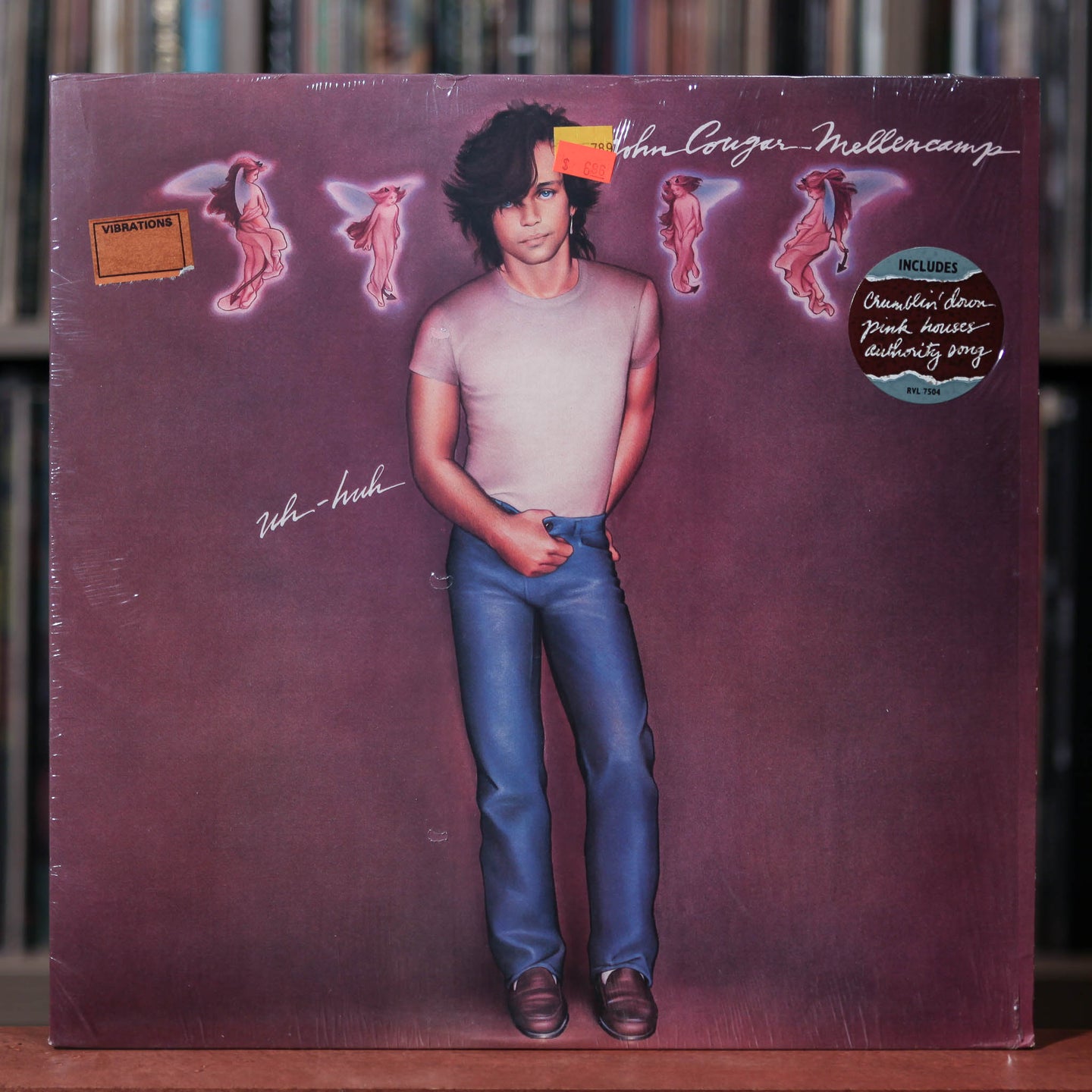 John Cougar Mellencamp - Uh-Huh - 1983 Riva, EX/EX w/Shrink