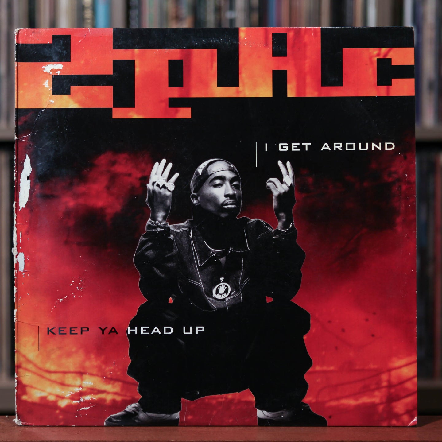 2Pac - I Get Around / Keep Ya Head Up - 1993 Interscope, VG/VG