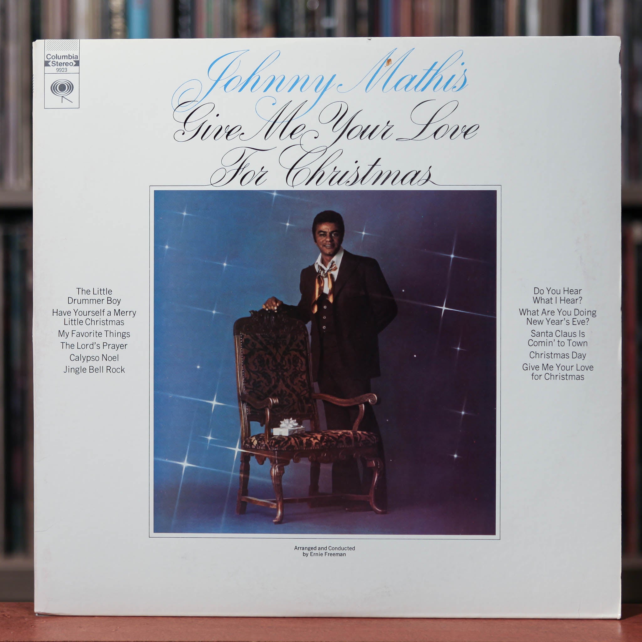 Johnny Mathis - Give Me Your Love For Christmas - 1976 Columbia, EX/VG