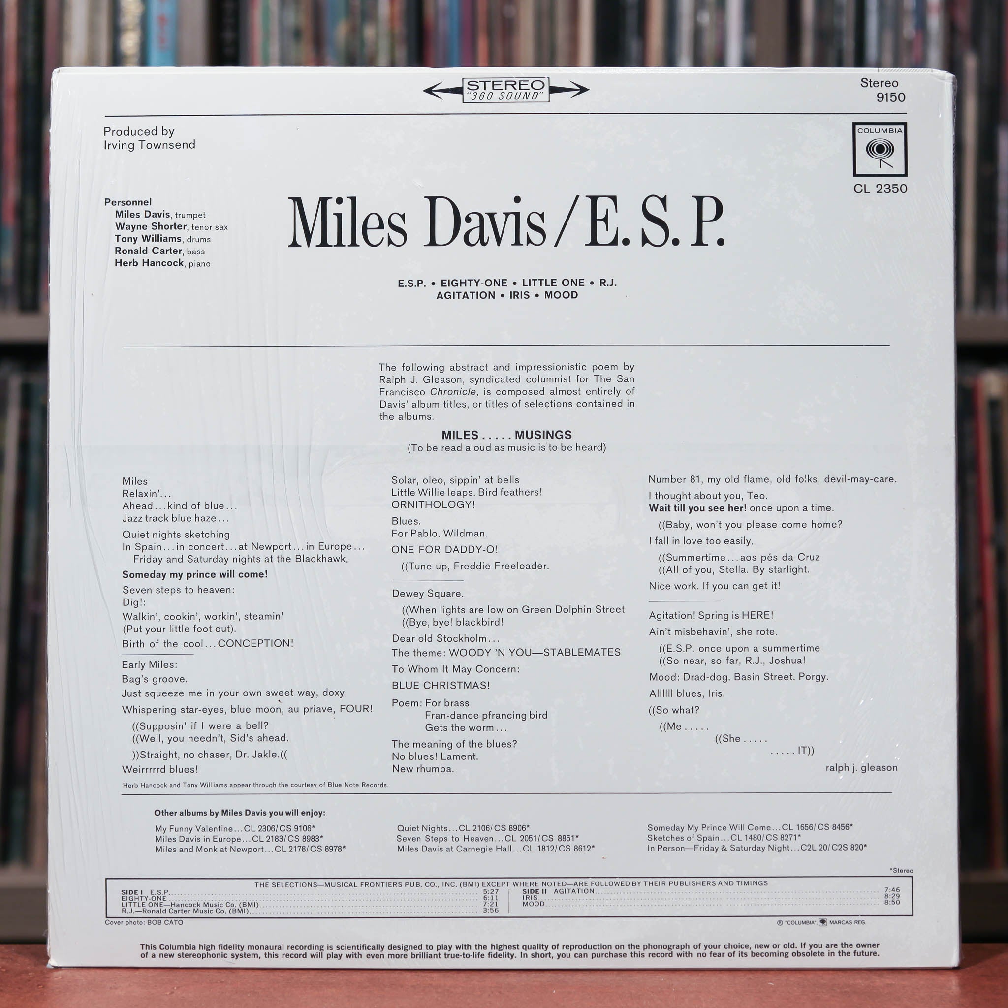 Miles Davis - E.S.P. - 1980's Columbia, SEALED