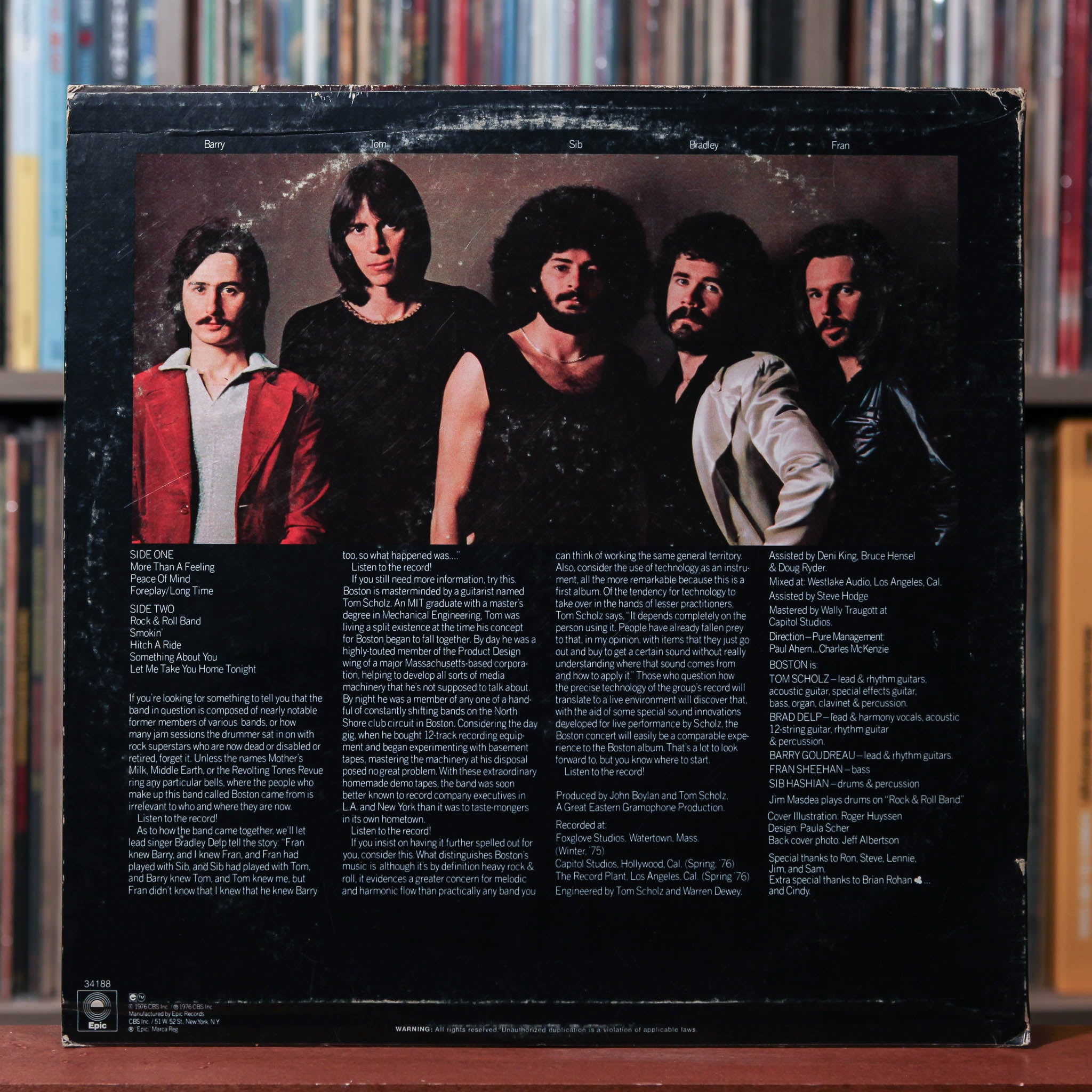 Boston - Boston - 1976 Epic, VG/VG