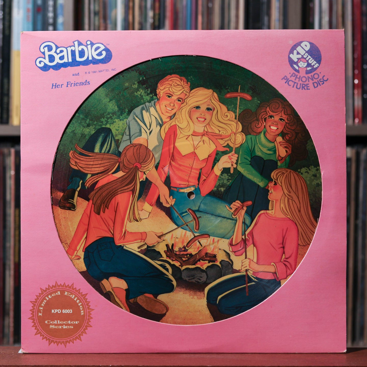Barbie  - Barbie And Her Friends - PICTURE DISC 1981 Kid Stuff Records, VG/VG