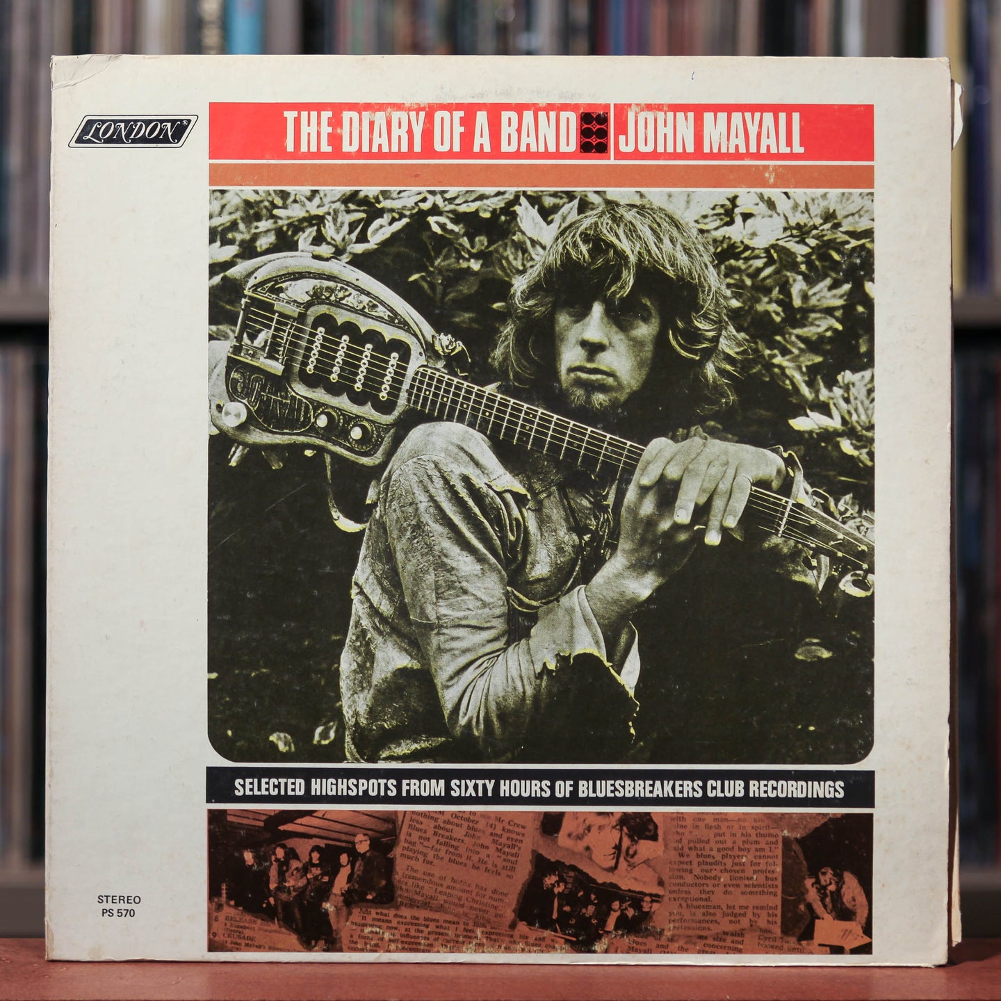 John Mayall And The Bluesbreakers - The Diary Of A Band - Selected Highspots From Sixty Hours Of Bluesbreakers Club Recordings - 1968 London, VG+/VG
