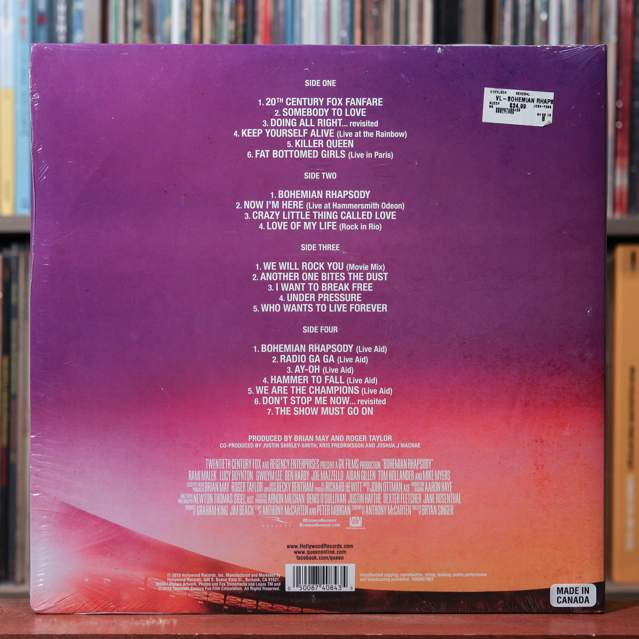 Queen - Bohemian Rhapsody (The Original Soundtrack) - 2LP 2019 Hollywo