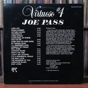 Joe Pass - Virtuoso #4 - 2LP - 1983 Pablo, VG+/EX