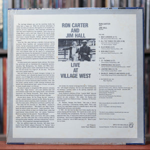 Ron Carter And Jim Hall - Live At Village West - 1984 Concord Jazz, VG+/EX w/Shrink