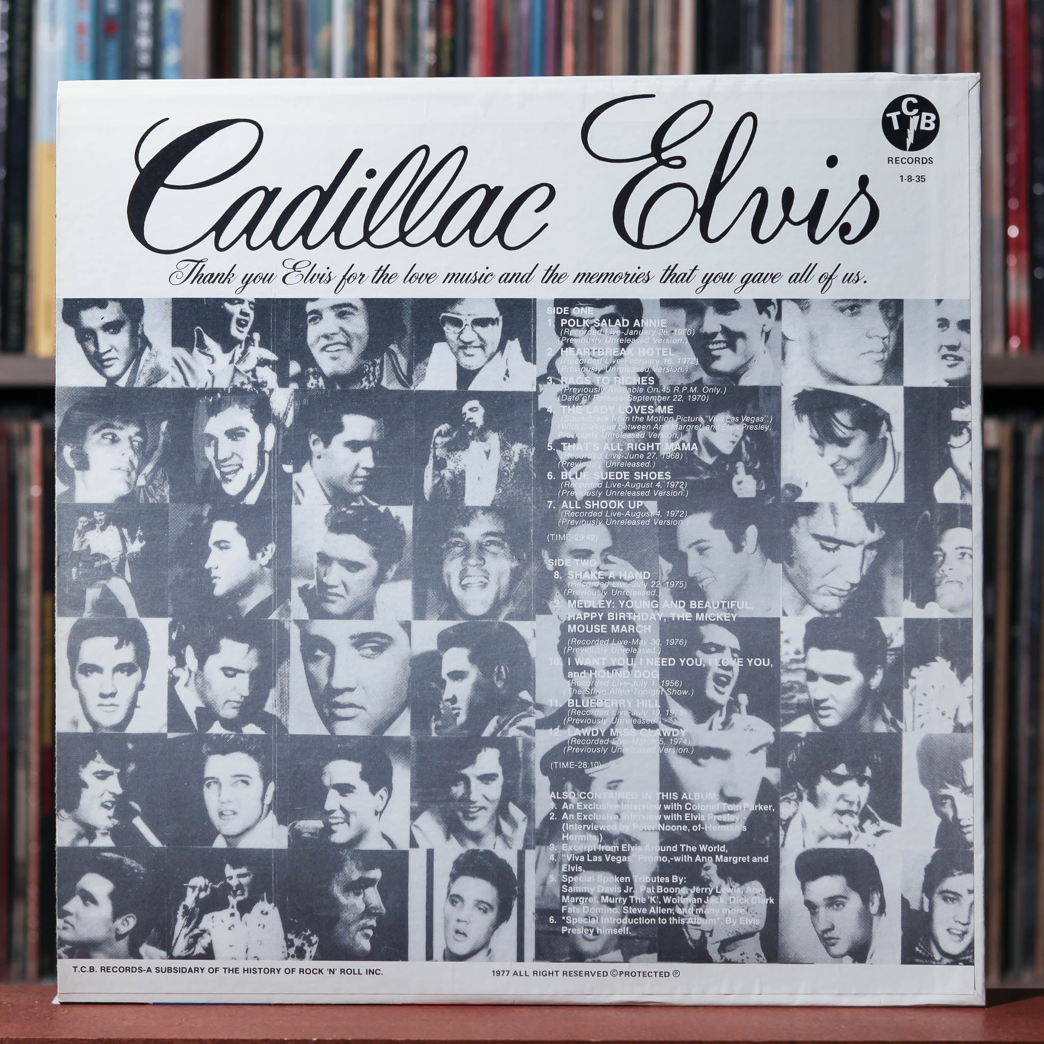 Elvis Presley - Cadillac Elvis - RARE - PINK VINYL 1979 TCB Records, N