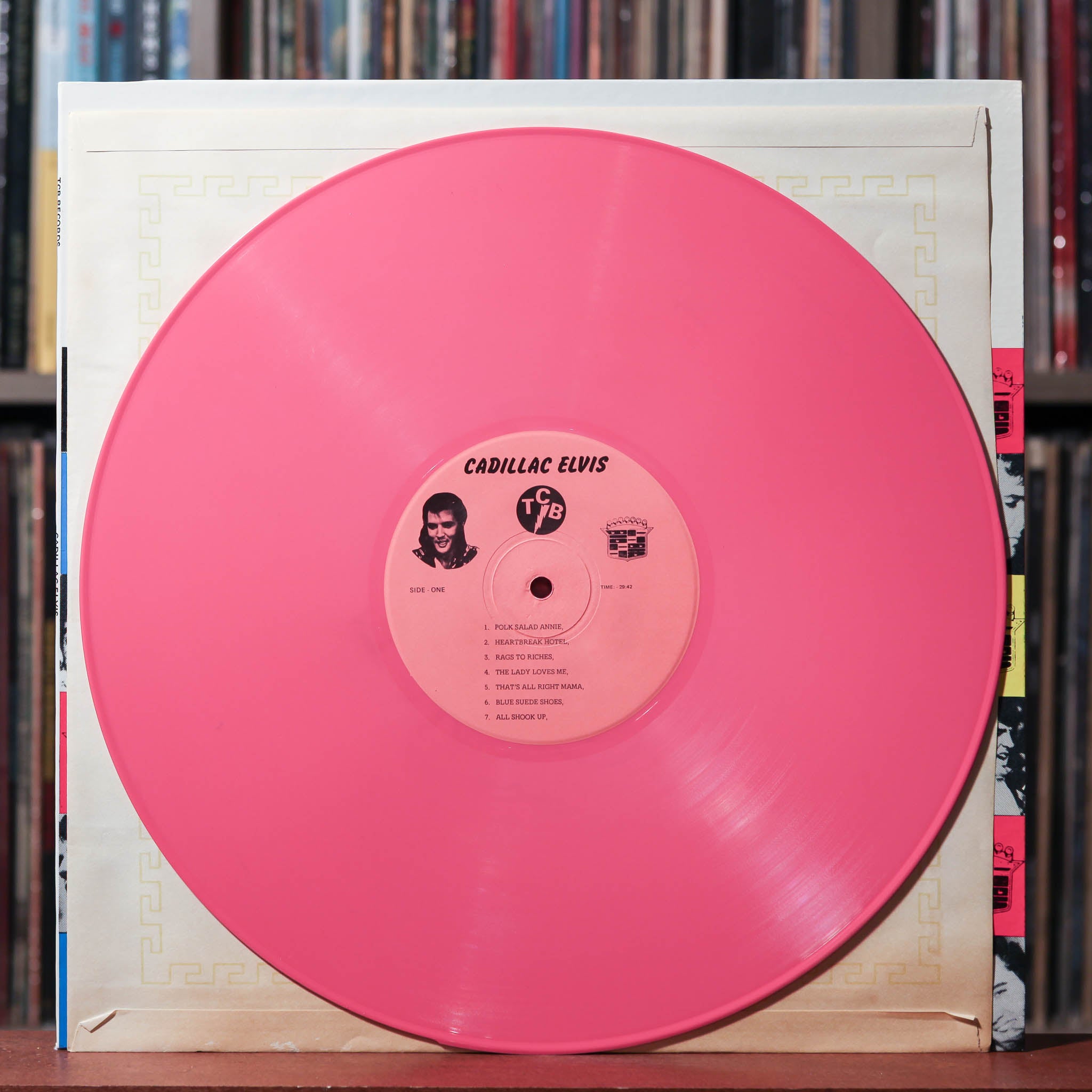 Elvis Presley - Cadillac Elvis - RARE - PINK VINYL 1979 TCB Records, N