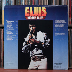 Elvis Presley - Moody Blue - BLUE VINYL - 1977 RCA, VG/VG+