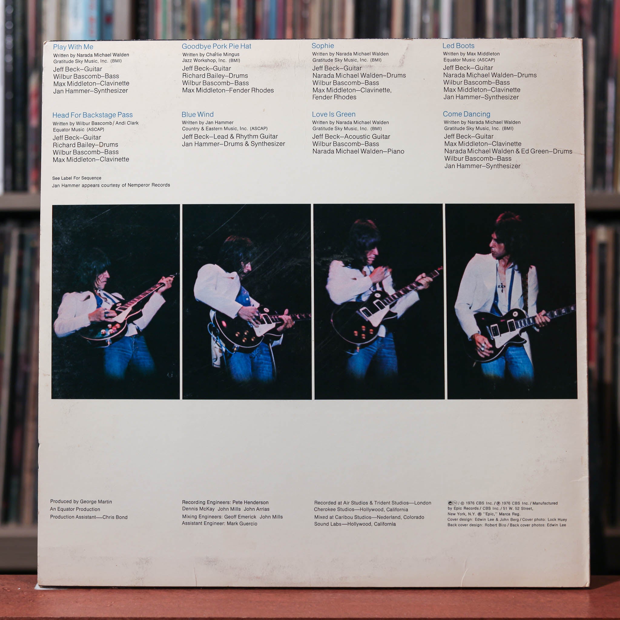 Jeff Beck - Wired - 1976 Epic, VG+/Strong VG