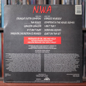 N.W.A. - Straight Outta Compton - 1988 Ruthless, Cover Only, VG w/ Shrink