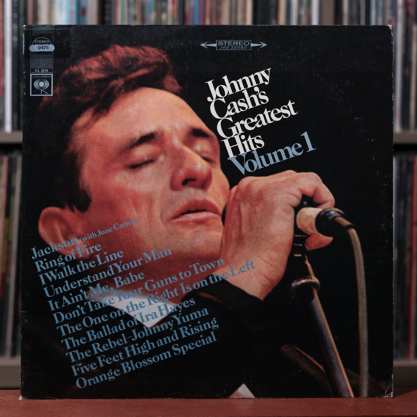 Johnny Cash - Greatest Hits Volume 1 - 1967 Columbia, VG/VG+