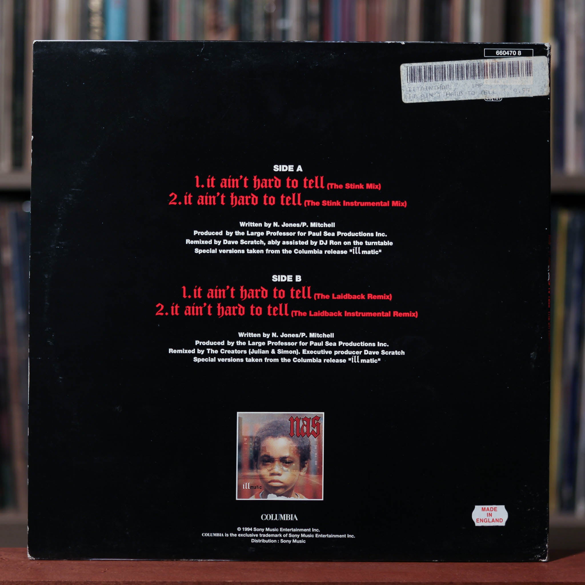 Nas – It Ain't Hard To Tell (The UK Remixes) – Vinyl (12