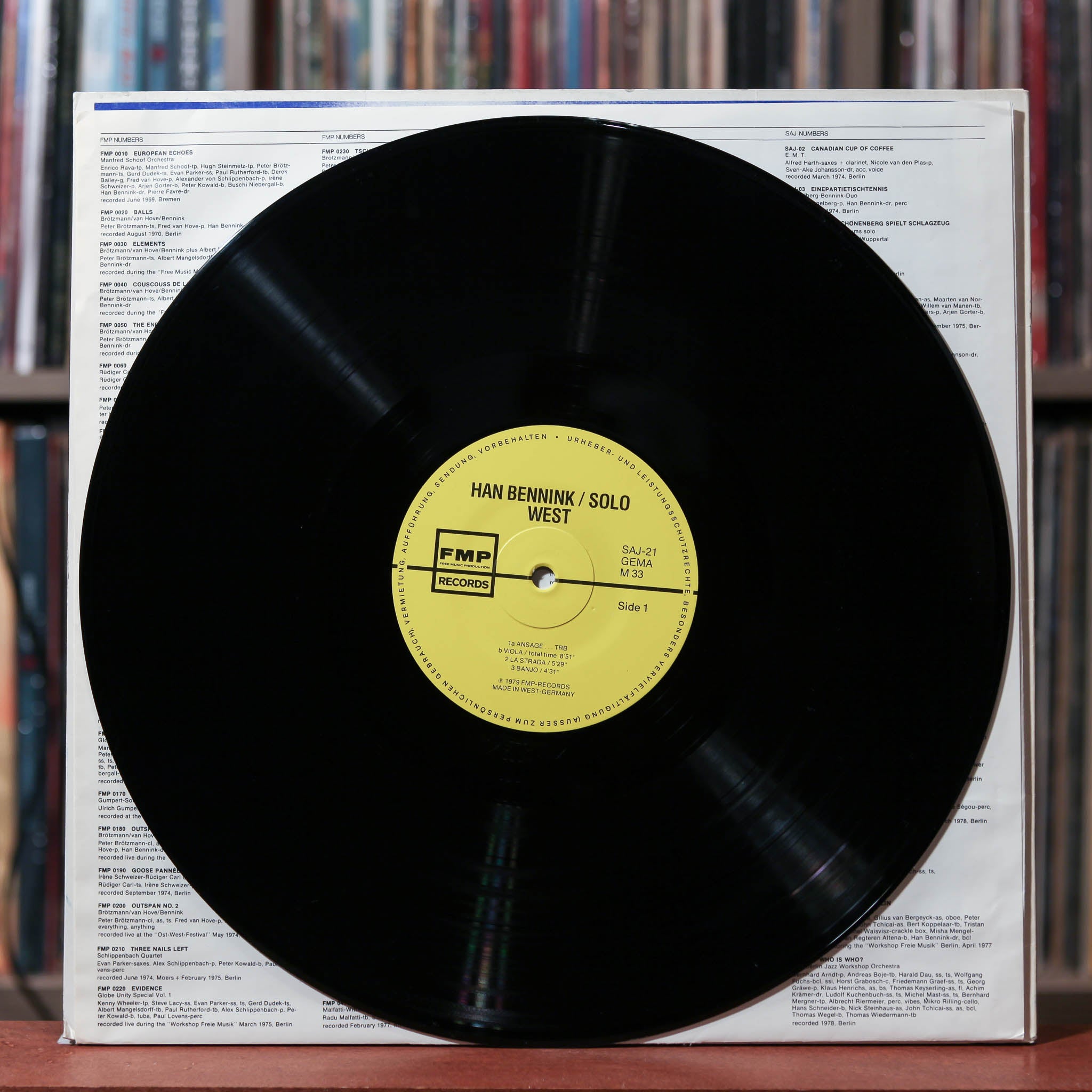 ホットセール import GERMAN - West/East - Solo - Bennink Han 1979 VG+/VG+ FMP, ジャズ一般