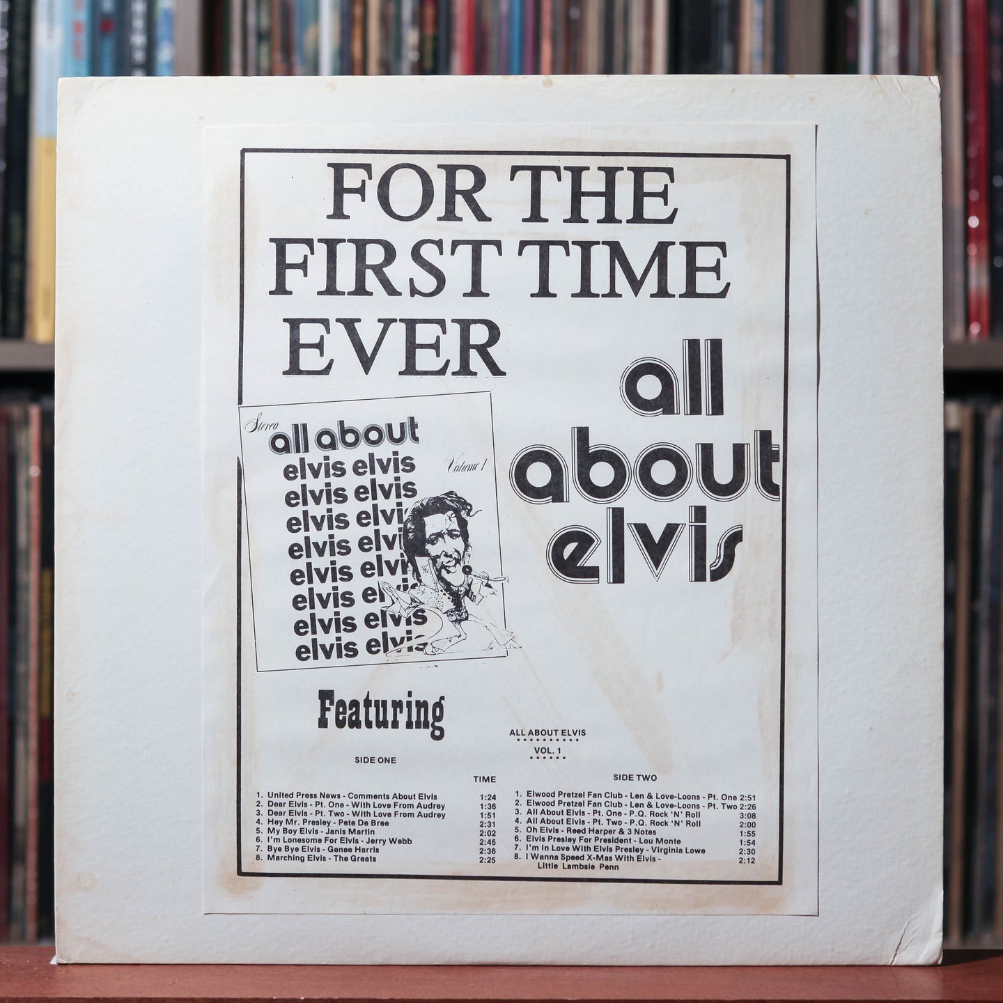Elvis Presley – All About Elvis Vol. 1 - RARE - 1970's Private press, VG/EX