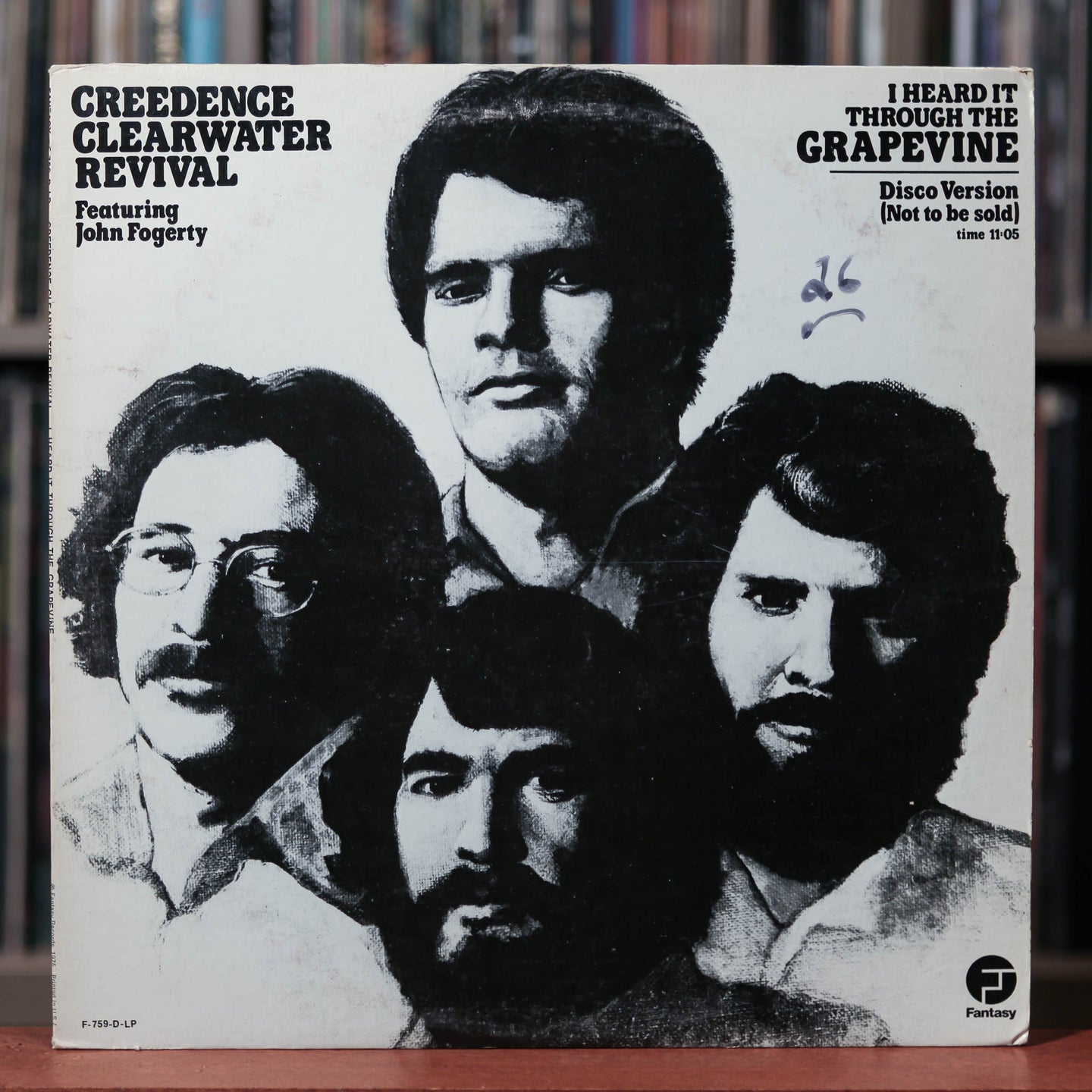 Creedence Clearwater Revival - I Heard It Through The Grapevine' - RARE PROMO - 1975 Fantasy, VG+/VG