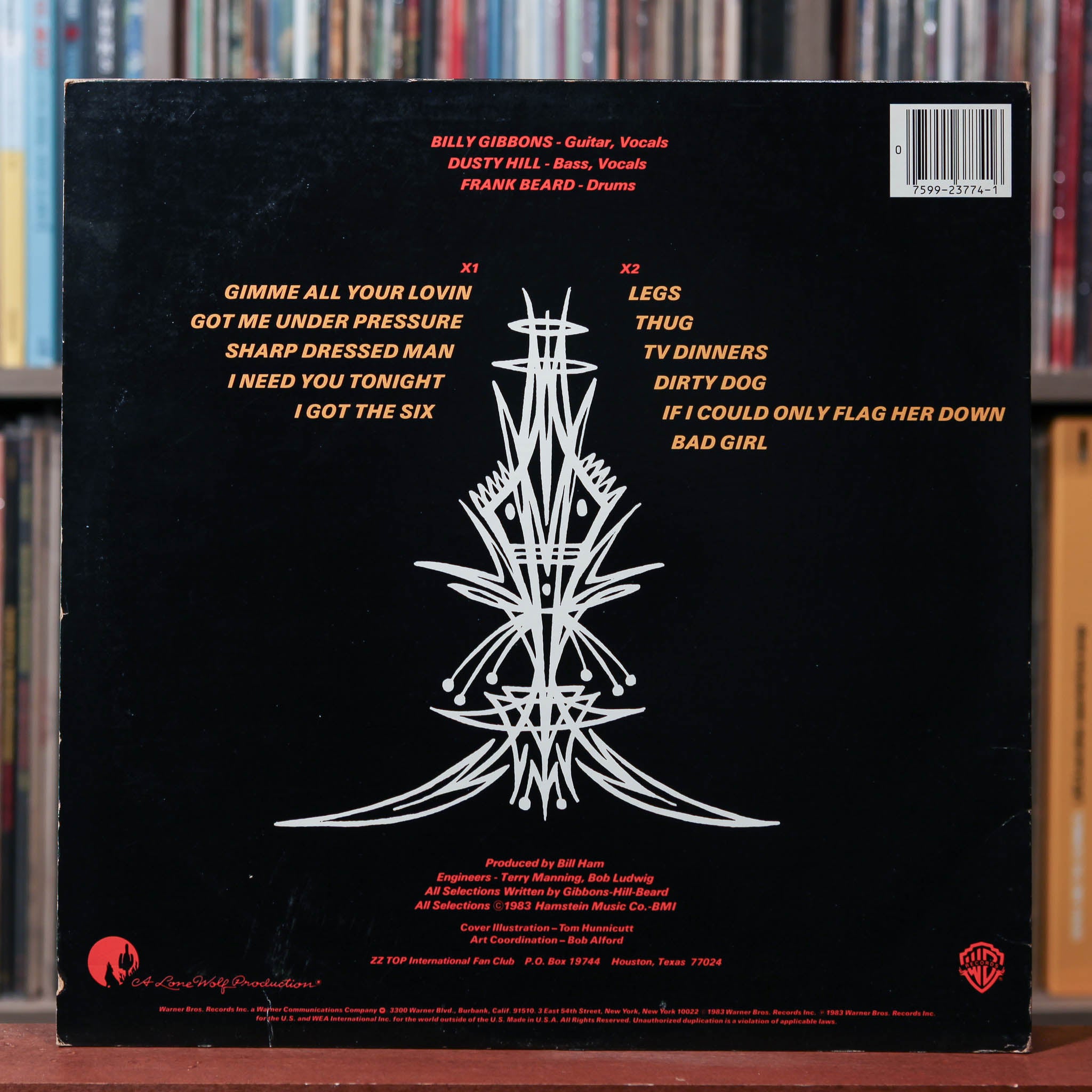 ZZ Top - Eliminator - 1983 Warner Bros. Records, VG+/VG