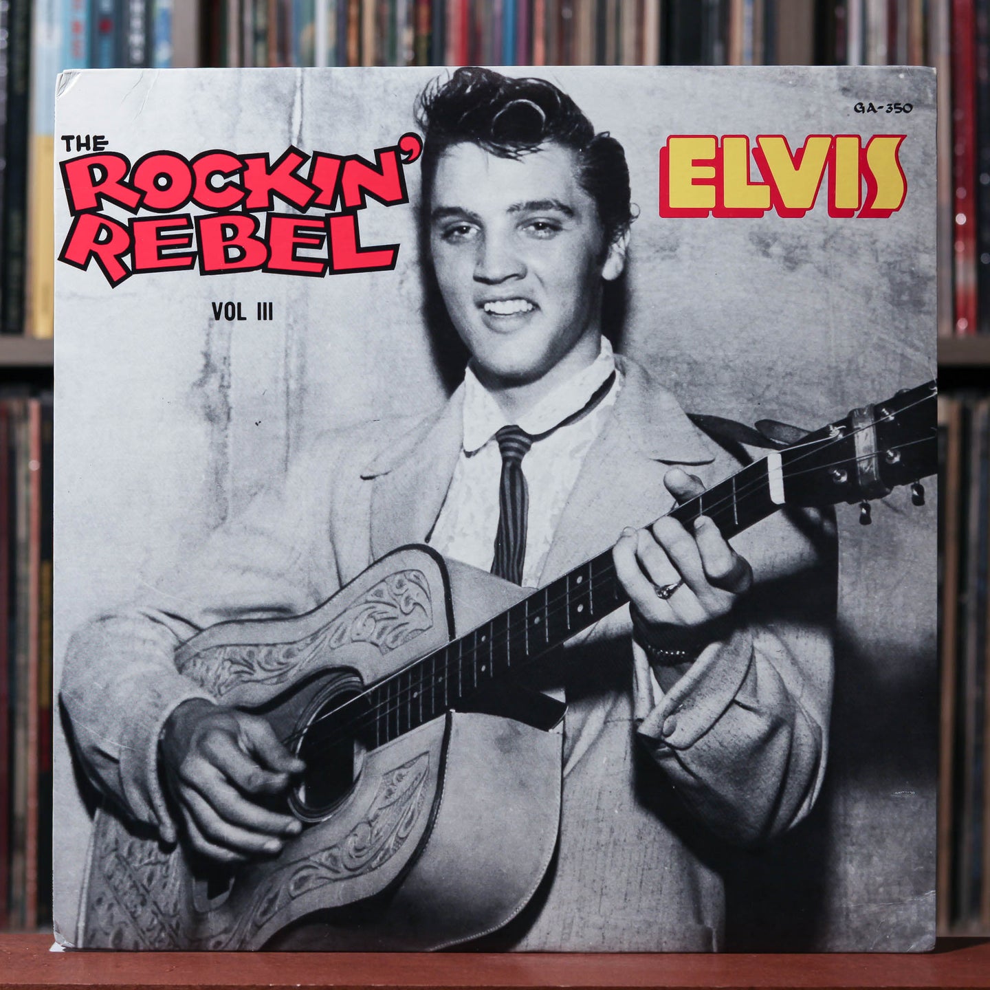 Elvis Presley - The Rockin' Rebel Vol. III - RARE - 1979 Golden Archives, VG+/EX