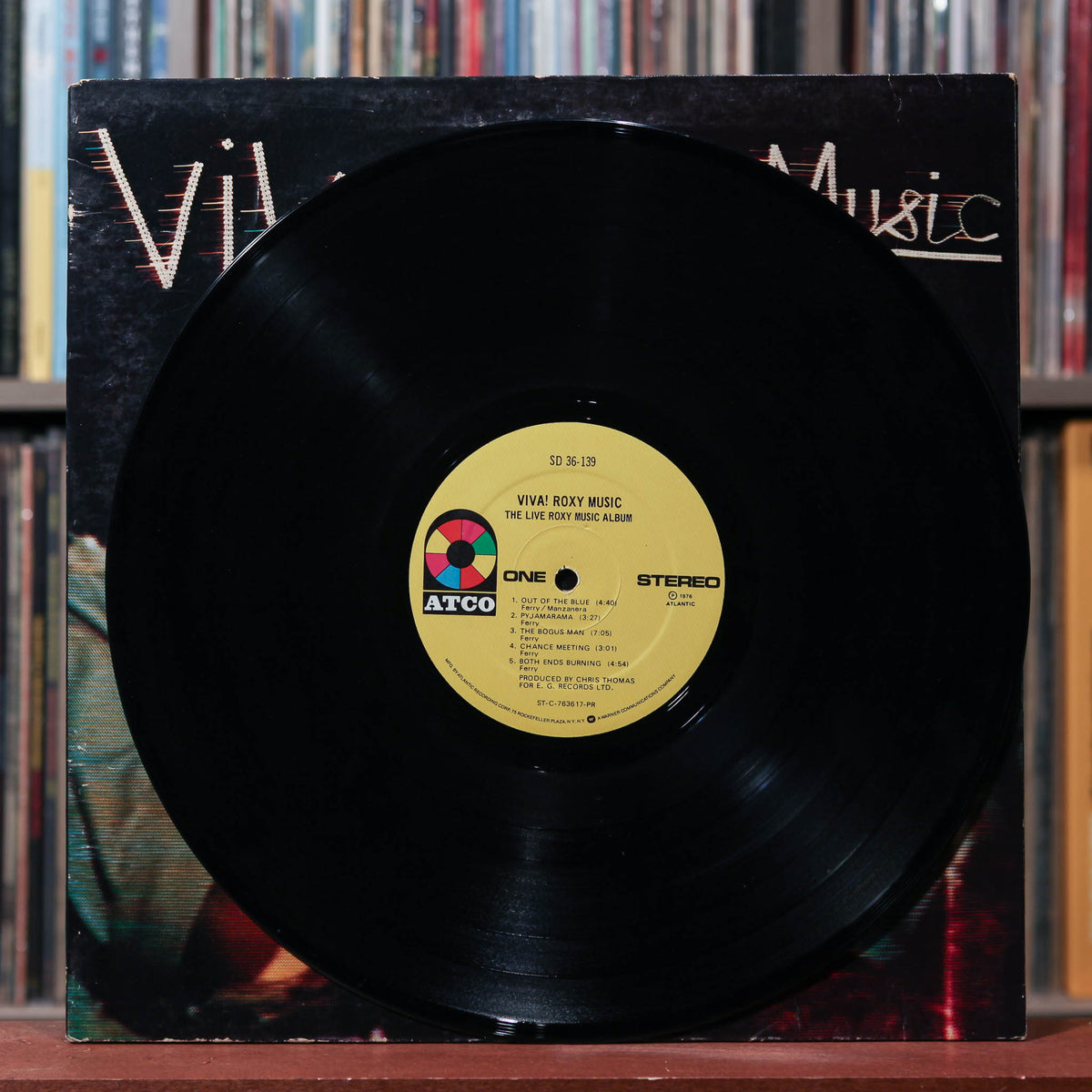 Roxy Music - Viva! The Live Roxy Music Album - 1976 ATCO Records, VG/V