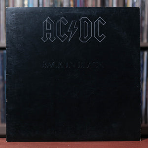 AC/DC - Back in Black - 1980 Atlantic, VG+/VG