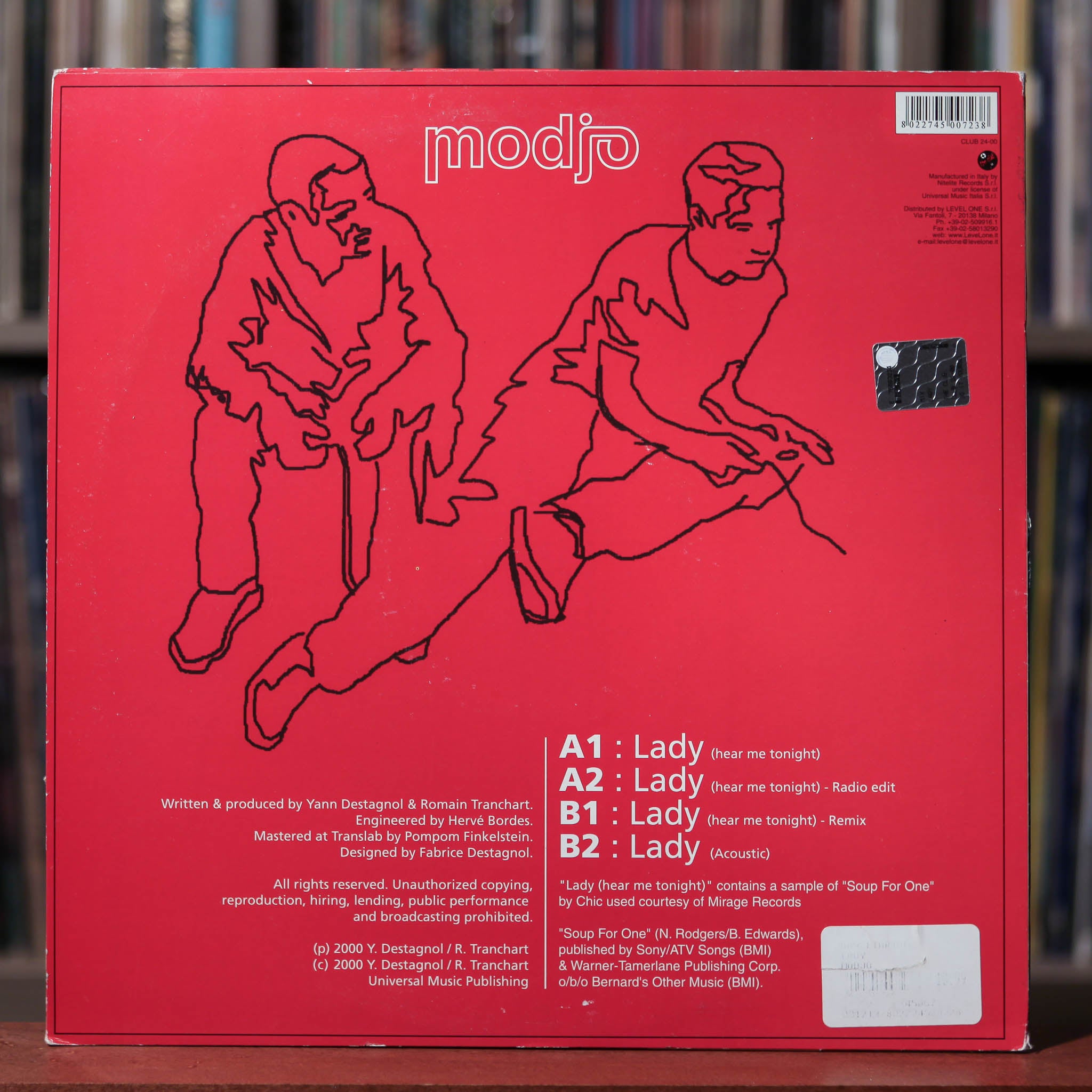 Modjo - Lady (Hear Me Tonight) - 2000 Nitelite The Club, VG+/EX
