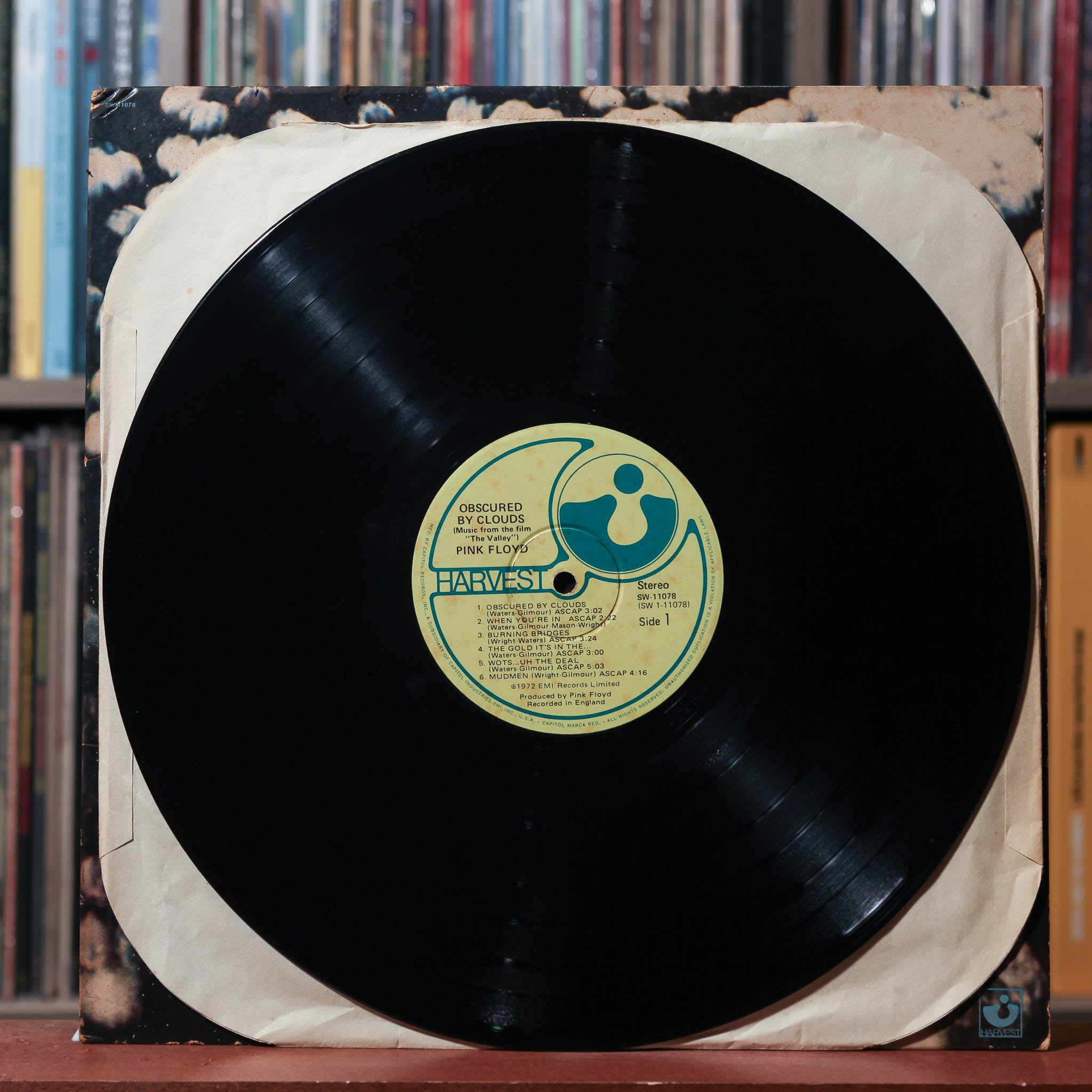 Pink Floyd - Obscured By Clouds - 1975 Harvest, VG/VG+