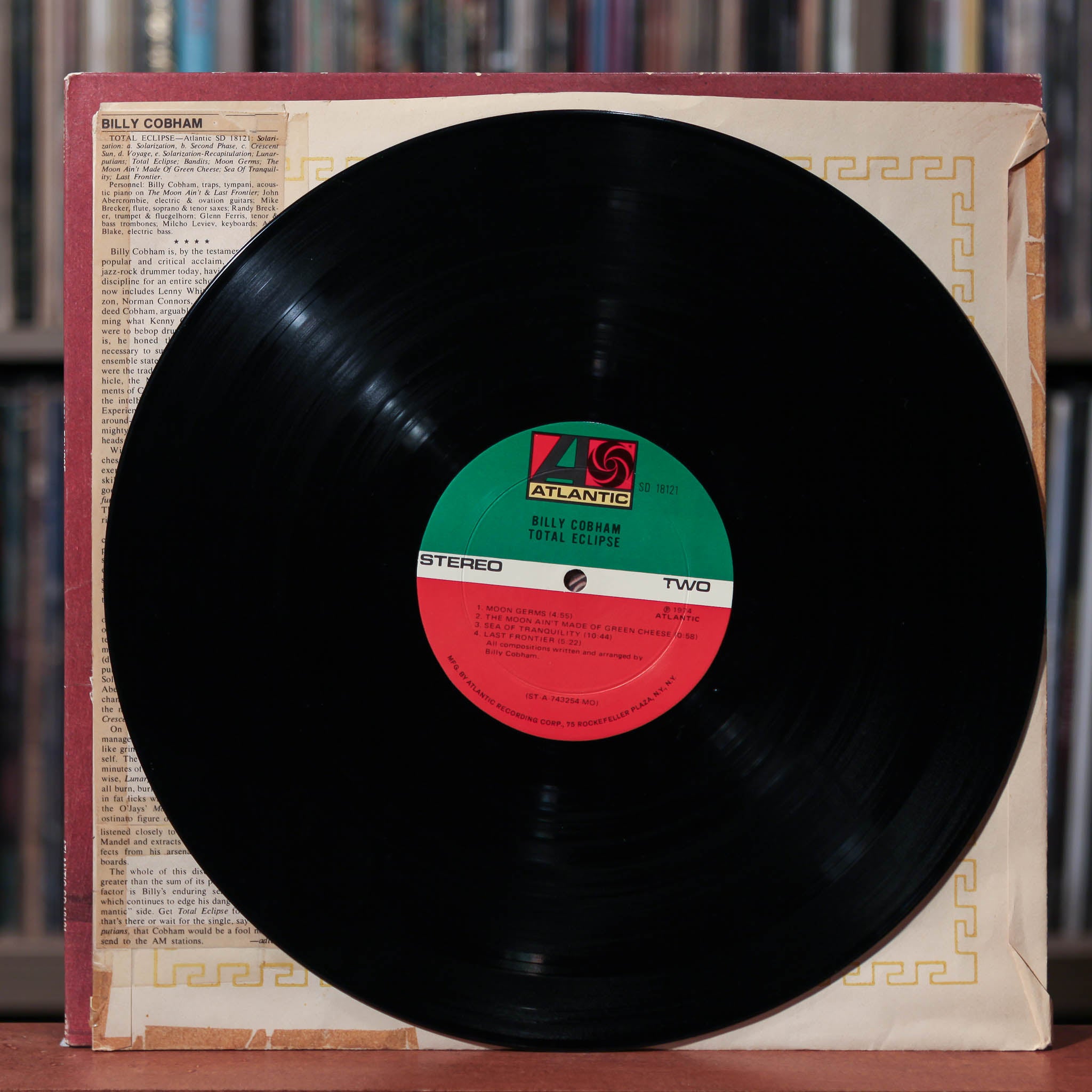 Billy Cobham - Total Eclipse - 1974 Atlantic, VG+/VG