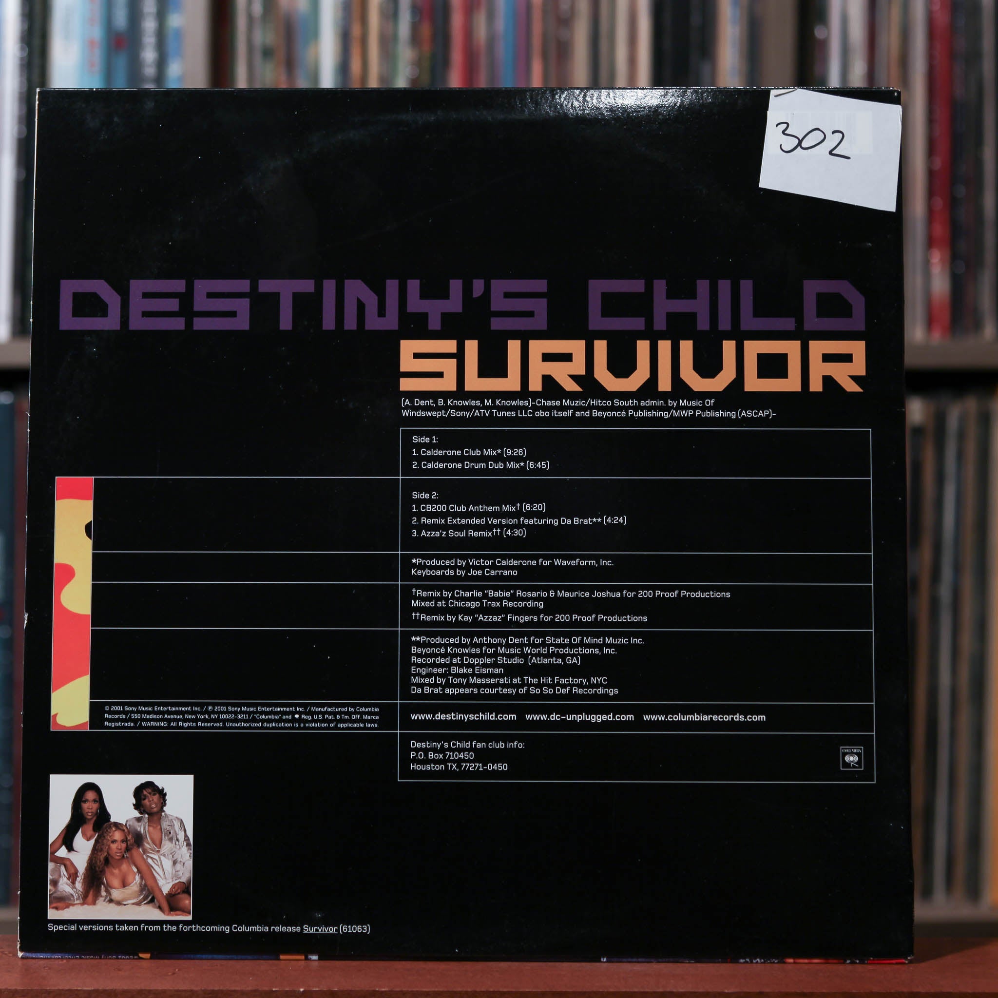 Destiny's Child - Survivor (Dance Mixes) - 2001 Columbia, VG/VG+