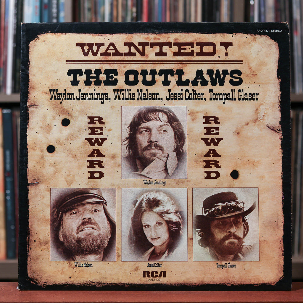 [激レア]THE WILLARD / OUTLAW Waylon Jennings - Wanted! The Outlaws - 1976 RCA Victor, VG/VG+