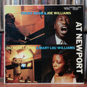 Count Basie & Joe Williams / Dizzy Gillespie & Mary Lou Williams - At Newport - 1958 Verve, VG+/VG