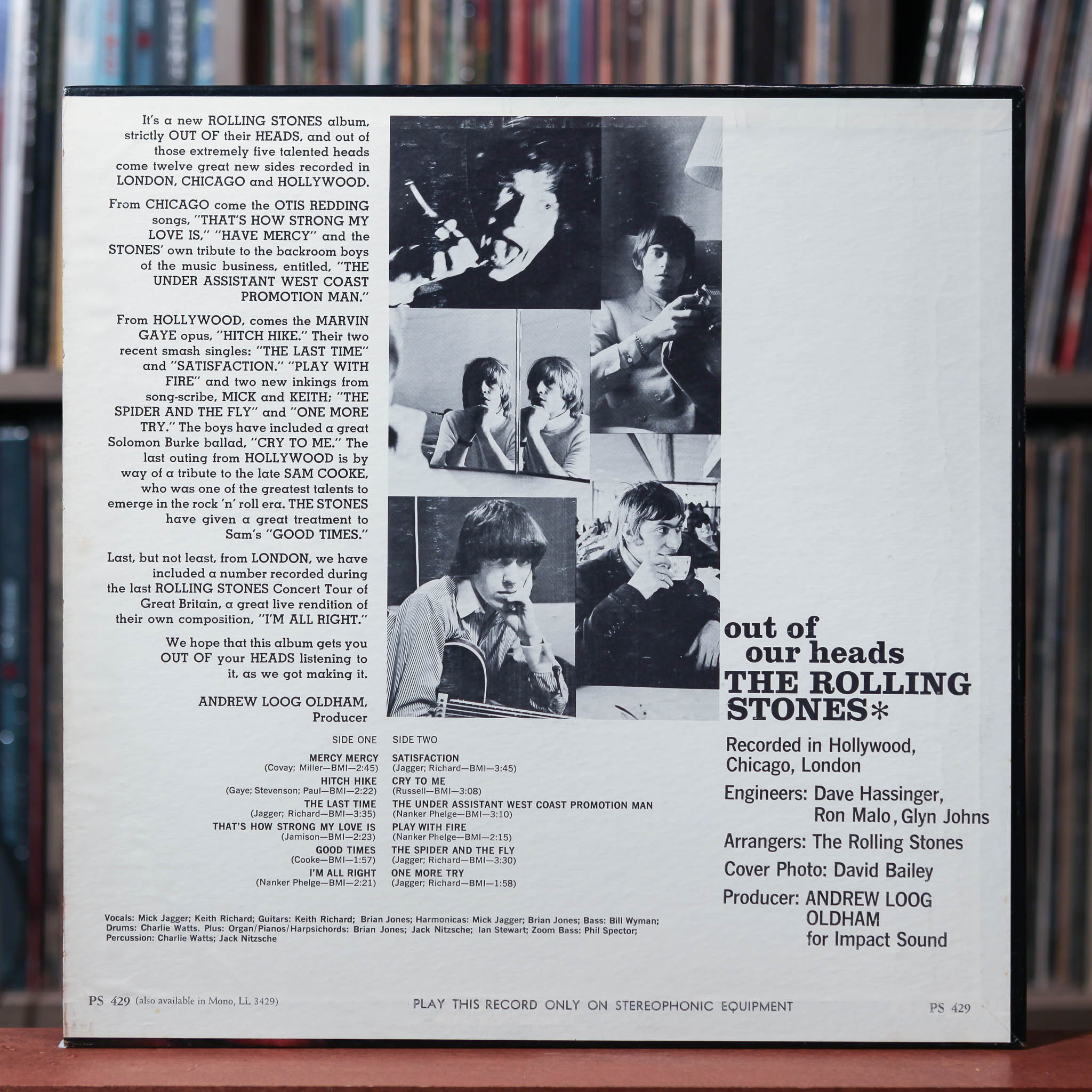 The Rolling Stones - Out Of Our Heads - 1965 London Records, EX/VG