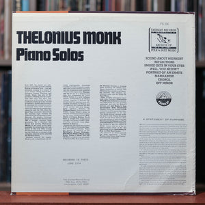 Thelonious Monk - Piano Solos - 1978  Everest Records, VG+/VG+
