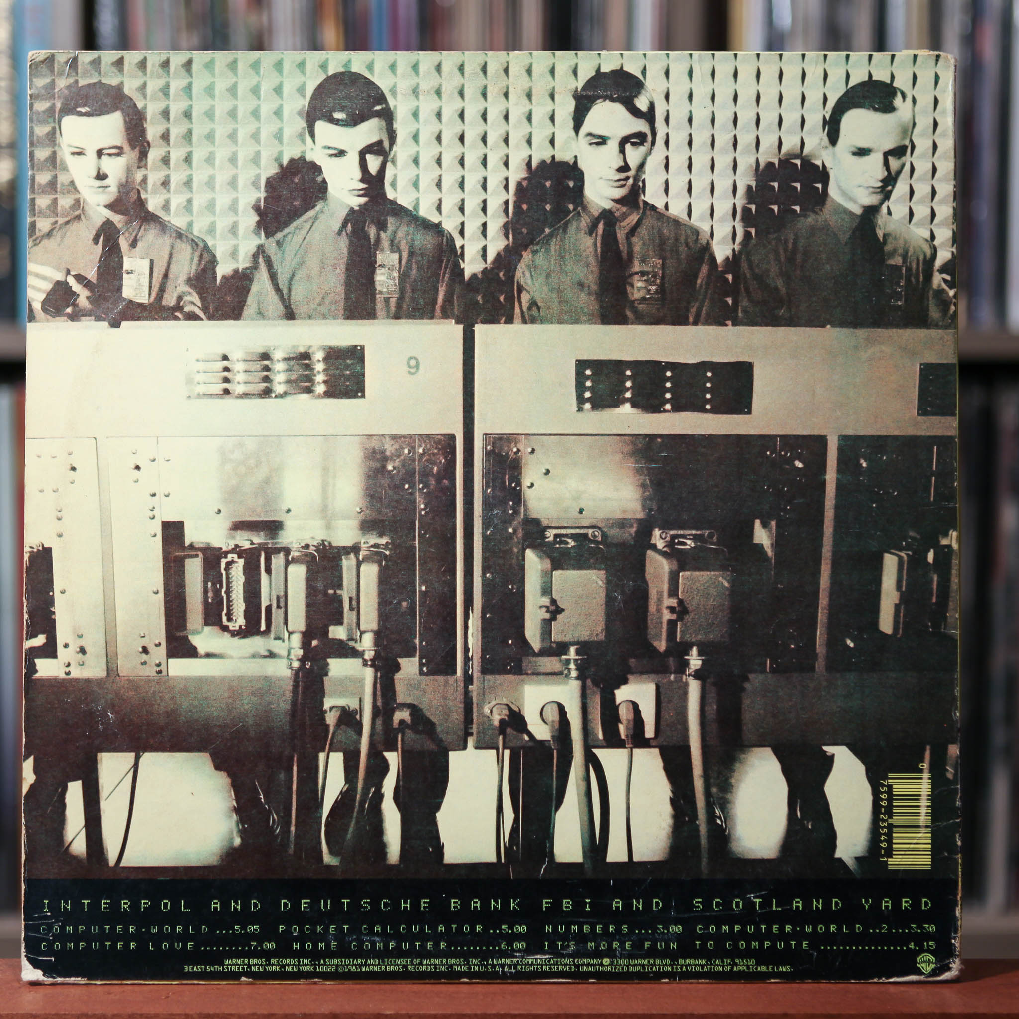 Kraftwerk - Computer World - 1981 Warner Bros, VG&frasl;VG