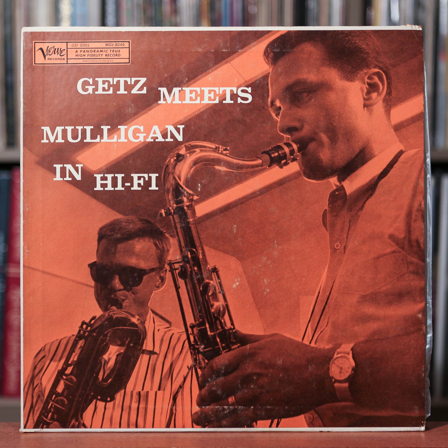 Stan Getz Meets Gerry Mulligan - Getz Meets Mulligan In Hi-FI - 1957 Verve, VG+/VG+