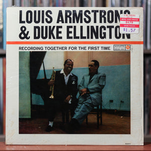 Louis Armstrong & Duke Ellington - Recording Together For The First Time - 1963 Roulette, VG+/VG+ w/Shrink