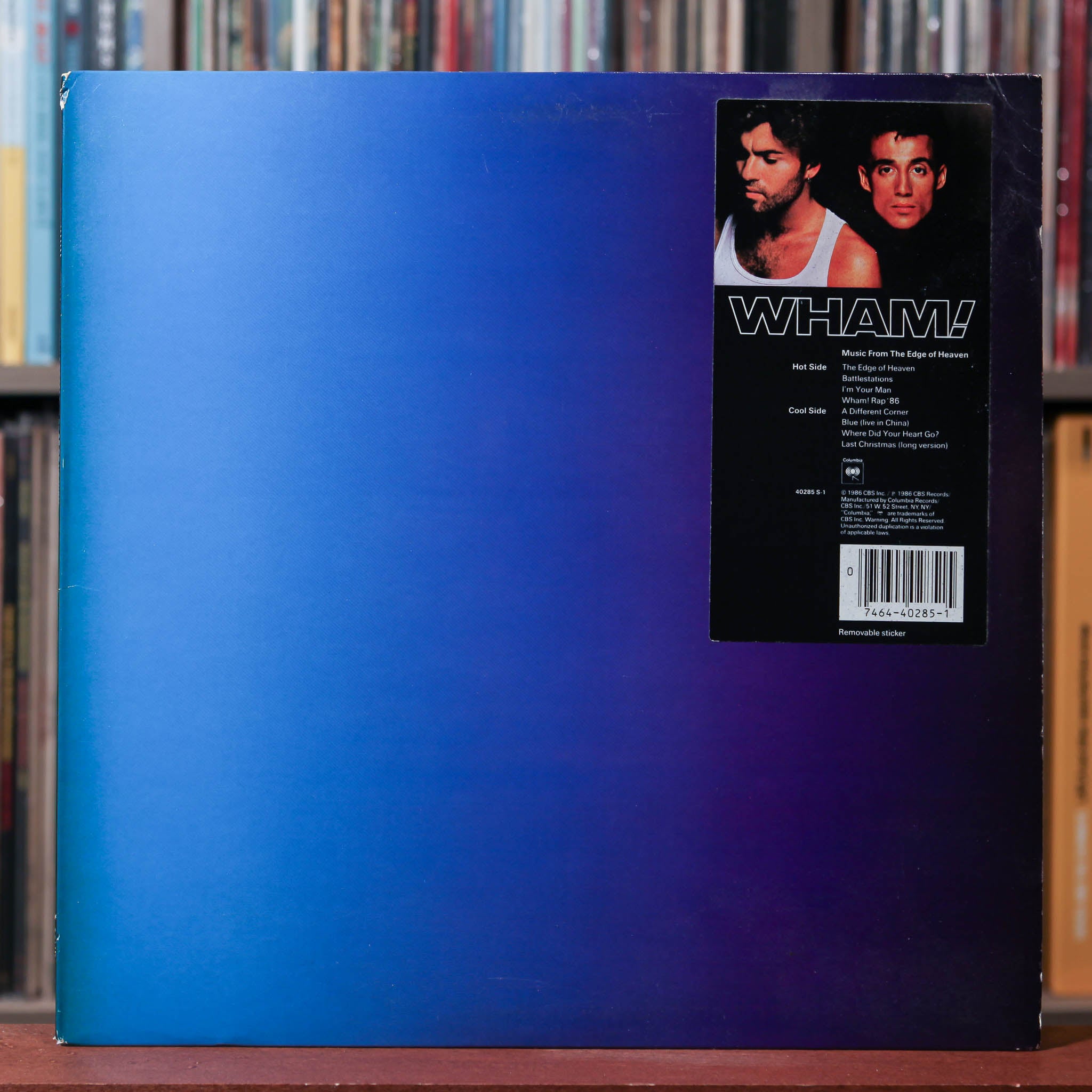 Wham! - Music From The Edge Of Heaven - W/ INSERT1986 Columbia, VG/VG