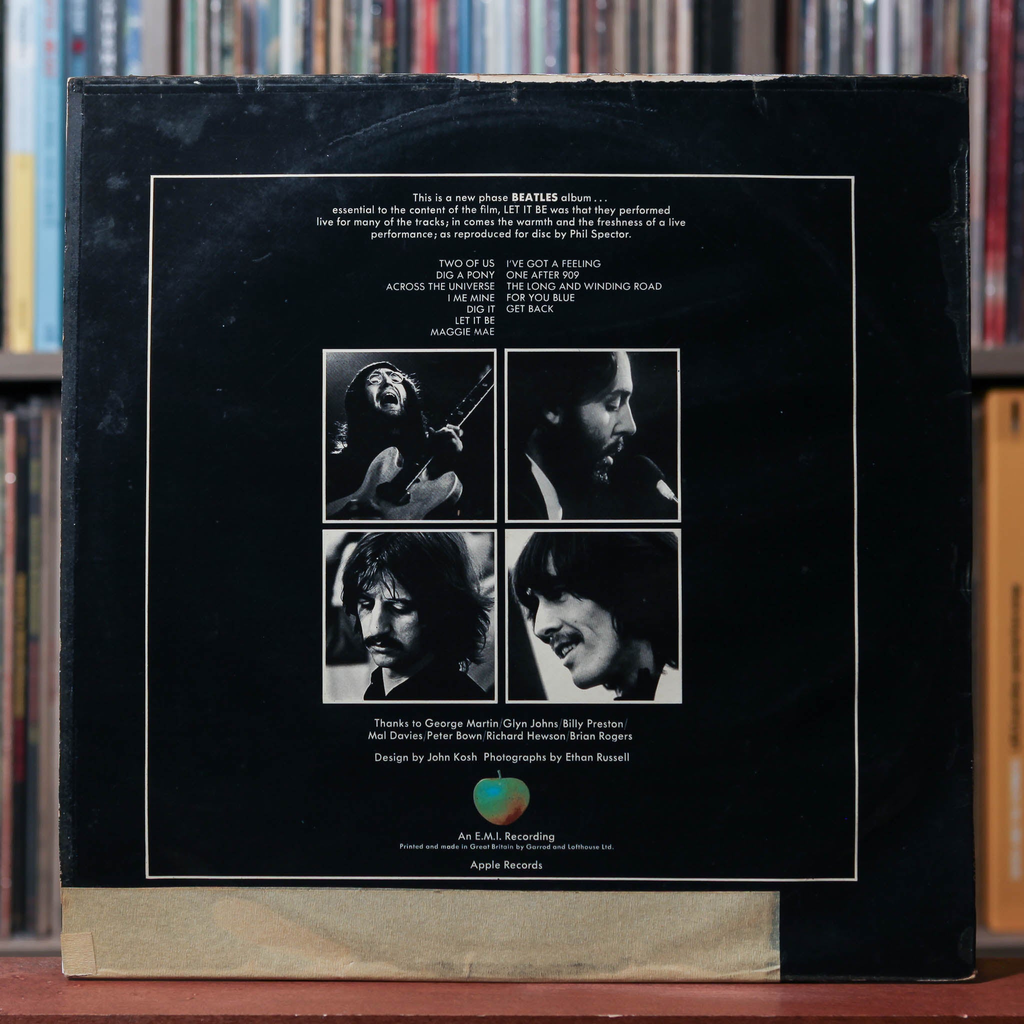 The Beatles - Let It Be - UK 1980 Apple Records, VG/VG